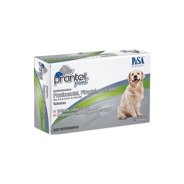 Desparasitante Prantel Plus 20 Tabletas Desparasitante Prantel Plus 20 Tabletas
