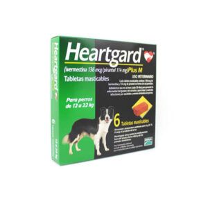 HeartGard PLUS Perro Mediano 12 a 22kg 6 tabs 7