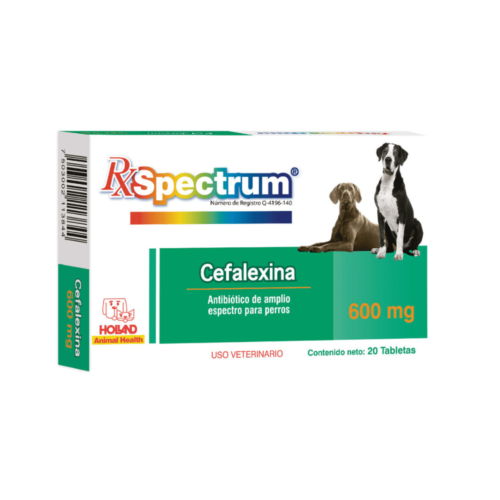 Spectrum Cefalexina 600mg Caja con 30 Tabletas Spectrum Cefalexina 600mg Caja con 30 Tabletas