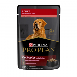Alimento Humedo ProPlan Pouch Wet Para perro Adulto Sabor Carne en Salsa 85gr 3