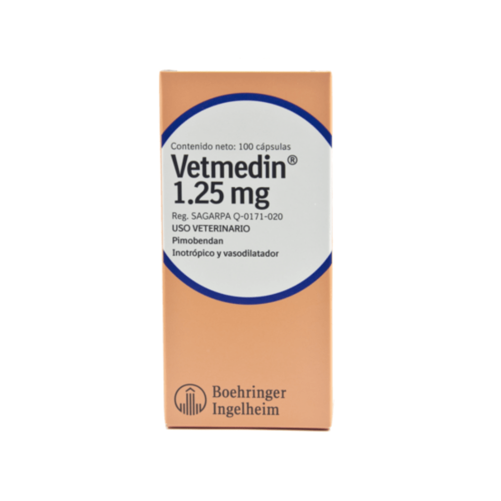 Vetmedin 1.25 mg de 100 Cápsulas Vetmedin 1.25 mg de 100 Cápsulas