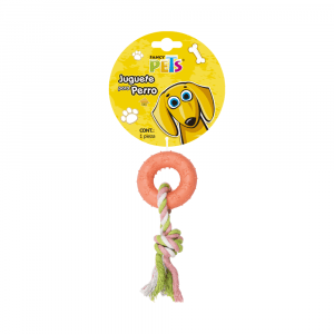 Fancy Pets Juguete De Caucho Aro Con Cuerda 13