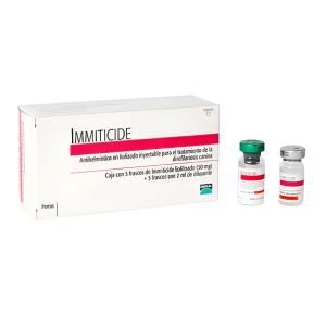Boehringer Inyectable Immiticide Perros 5 Frascos 50 Mg 1